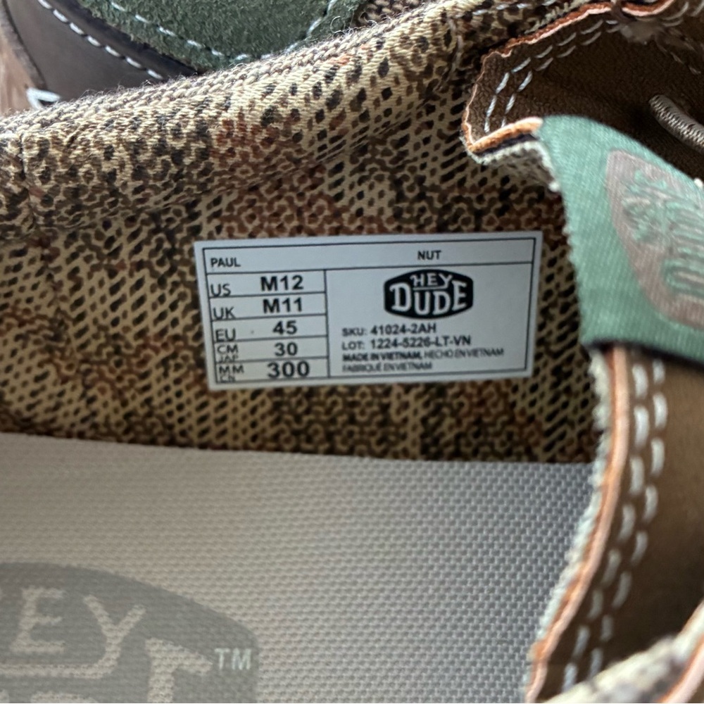 HEYDUDE Men’s Paul Slip-On Shoes - Nut (NIB) - Picture 3 of 9
